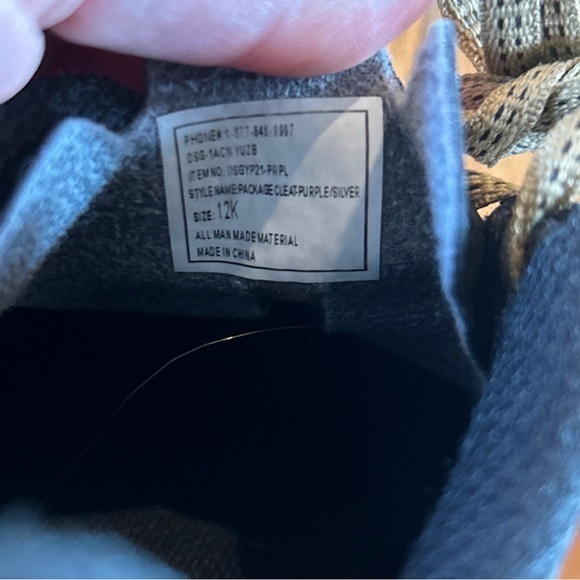 DSG Dicks Sporting Goods LaceUp Soccer Cleats Shoes Gold Black Size 12 Youth 12K - Picture 8 of 8